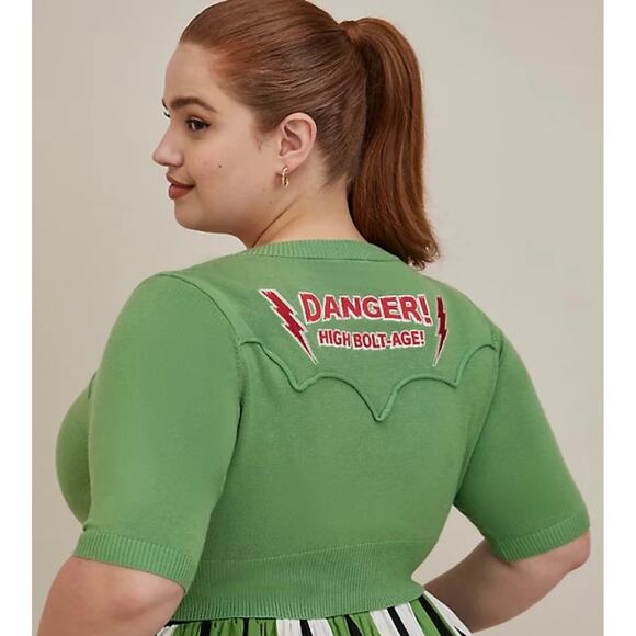 Torrid Universal Monsters Punk Gothic Bride of Frankenstein Cardigan Shrug 6X - Picture 4 of 4